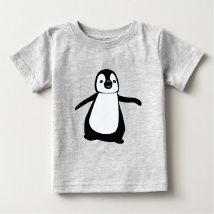 Simple Cute black and white penguin illustration Baby T-Shirt