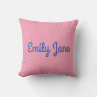 Simple Cute Blue and Pink Personalized