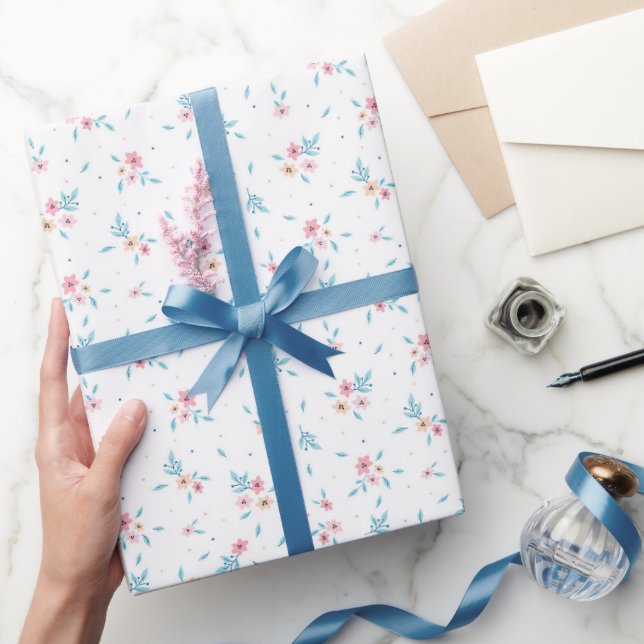 Simple Cute Floral Pattern Ditsy Wrapping Paper (Gifting)