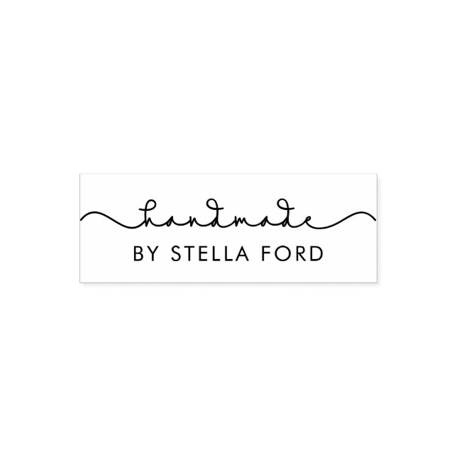 Simple cute font Handmade Small business Self-inking Stamp (Design)
