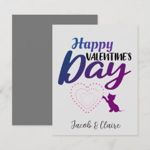 Simple Cute Heart Happy Valentines day Couple