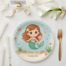 Simple cute little mermaid