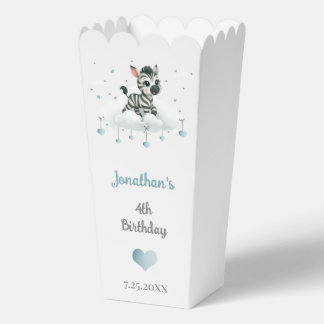 Simple cute little zebra favor box