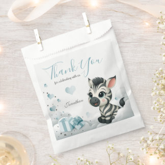 Simple cute little zebra favour bag