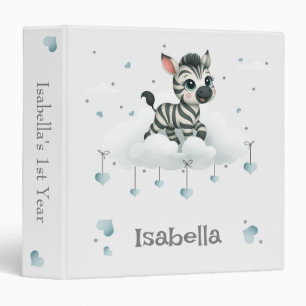 Simple cute little zebra photo album binder