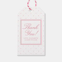 Simple Cute Pink Polka Dots Baby Shower