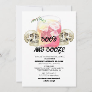 simple cute spooky halloween costume party  invita invitation