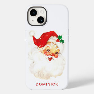 Simple Cute Vintage Santa Claus Christmas Case-Mate iPhone 14 Case