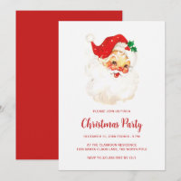 Simple Cute Vintage Santa Claus Christmas