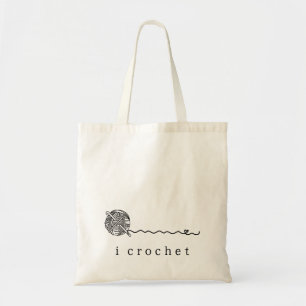 Simple Cute Yarn Hook I Crochet Tote Bag