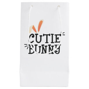 Simple Cutie Bunny Easter Typography   Gift Bag