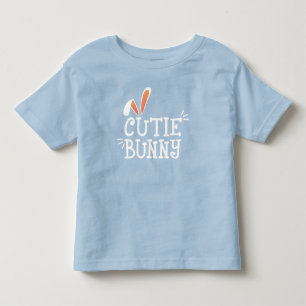 Simple Cutie Bunny Easter Typography   T-Shirt
