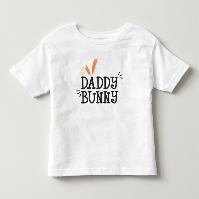 Simple Daddy Bunny Easter Typography | T-Shirt (Front)