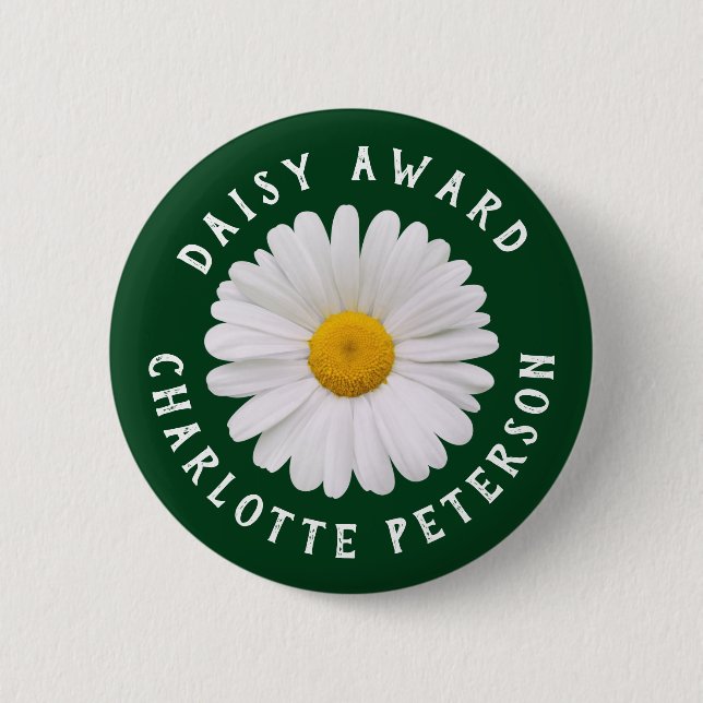 Simple Daisy Award  2 Inch Round Button (Front)