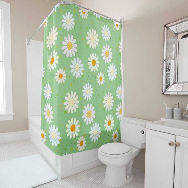 Simple Daisy Flowers Floral Pattern trendy Girly  (In Situ)