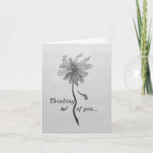 Simple Daisy Thinking Of You Card