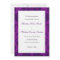 Simple Damask Aubergine Wedding Invitations