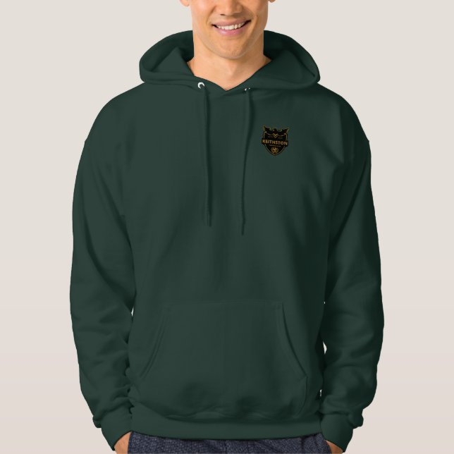 simple dark blue personalize hoodie (Front)