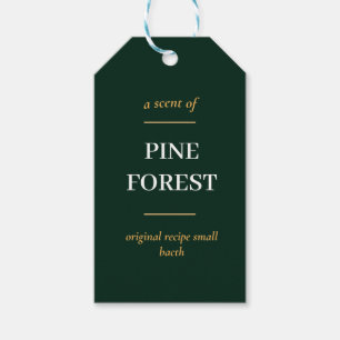 SIMPLE DARK GREEN MINIMAL MODERN GIFT TAGS