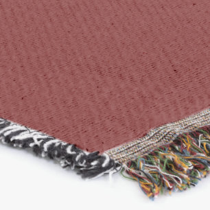 Simple Dark Red Authority® Cotton Throw Blanket