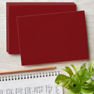 Simple Dark Red Envelope New Year Card Envelope