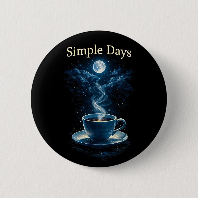 Simple Days 2 Inch Round Button (Front)
