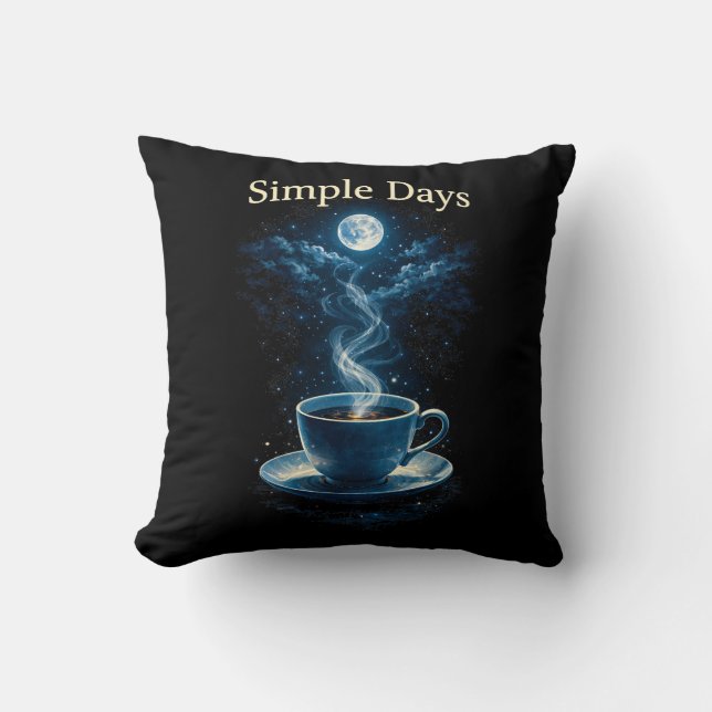 Simple Days Throw Pillow (Front)