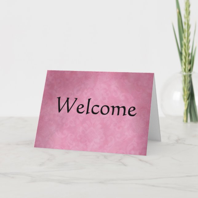 Simple Decoration Welcome Card (Front)