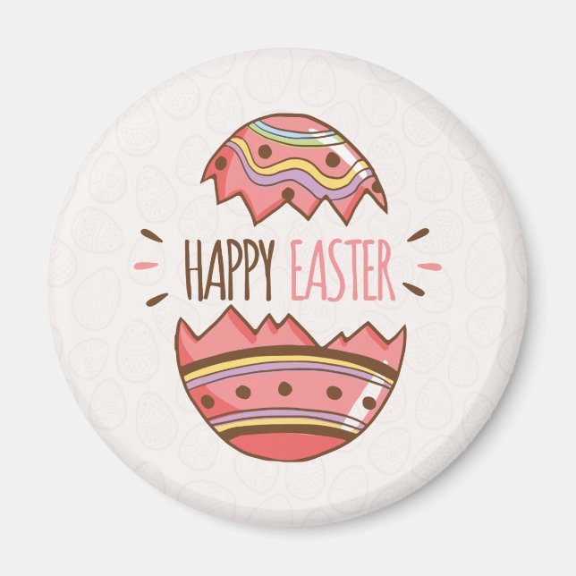 Simple Decorative Easter Egg | Magnet (Front)