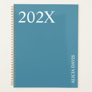 Simple Deep Blue Ocean background undated weekly  Planner