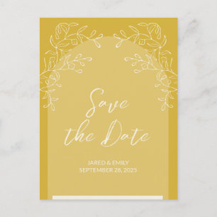 Simple Delicate Arch Wedding Invitation Postcard