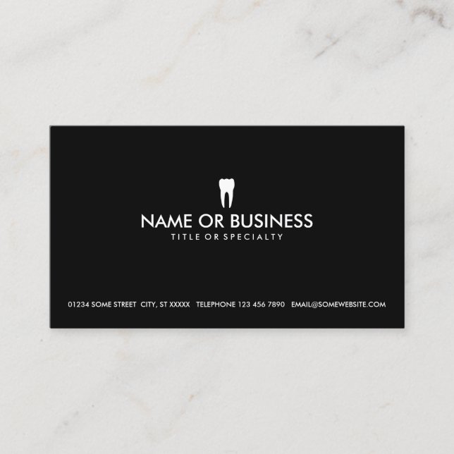 simple dentistry business card (Front)