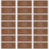 Simple Desert | Dark Cinnamon Address Labels