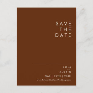 Simple Désert   Faire-Part de Date de Mariage Cinn