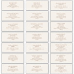Simple Desert | Natural White Address Labels<br><div class="desc">These Simple Desert | Natural White address labels are exactly what you're looking for to complete your modern rustic boho wedding. Perfect for either a vintage minimalist western vibe or a retro fall bohemian feel. The minimal dark cinnamon script truly pops with this autumn background. You can choose to keep...</div>