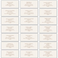 Simple Desert | Natural White Address Labels