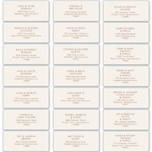 Simple Desert Natural White Address Labels