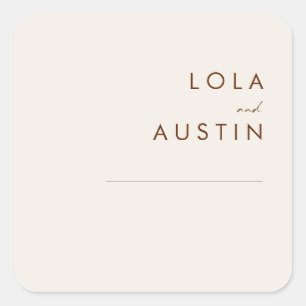 Simple Desert   Natural White Envelope Seals