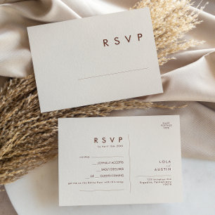 Simple Desert Natural White Song Request RSVP Postcard