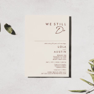 Simple Desert   Natural White We Still Do Invitation