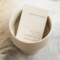 Simple Desert | Natural White Wedding Reception