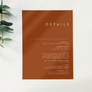 Simple Desert   Terracotta Details Enclosure Card
