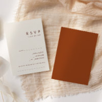 Simple Desert | Terracotta Song Request RSVP Card