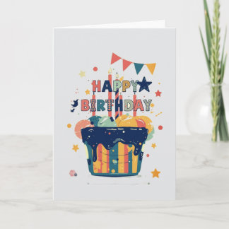 simple design birthday card