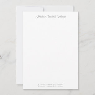 Simple Design Customized Flat Thank You Card
