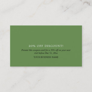 Simple Design, Discount Voucher