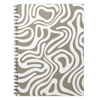 Simple design & elegant abstract Spiral Notebook