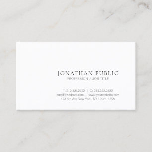 Simple Design Elegant Template Modern Trendy Business Card