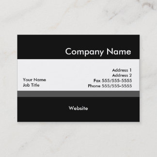 Simple Design In Black Business Cards