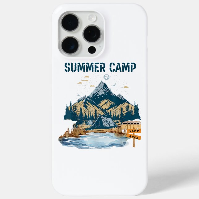 Simple Design Summer Camp Case-Mate iPhone Case (Back)